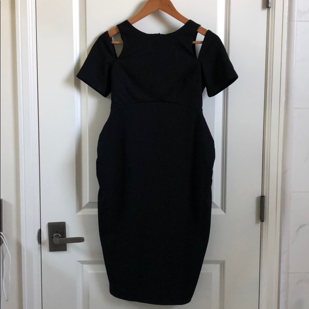 ASOS black maternity dress